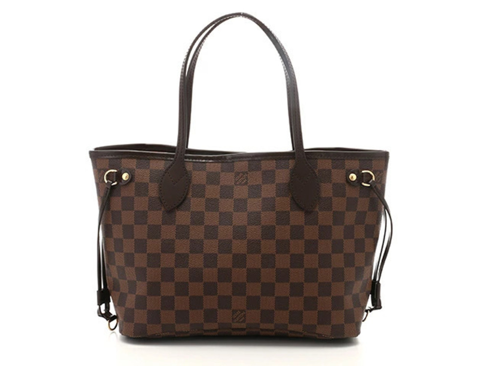 LOUIS VUITTON Neverfull Tote Bag Damier Cerise Red